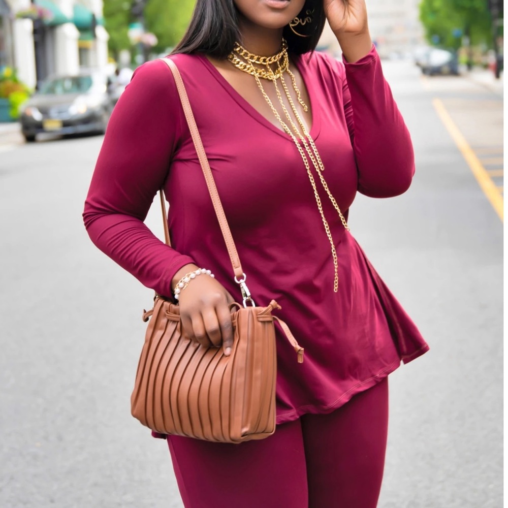 V neck flowy plus size top